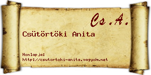 Csütörtöki Anita névjegykártya